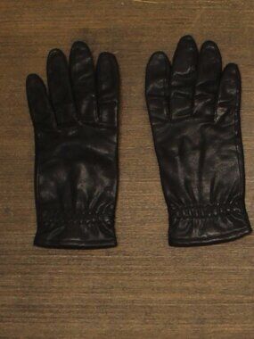 Fownes Acrylic Lined Leather Gloves Black 8
